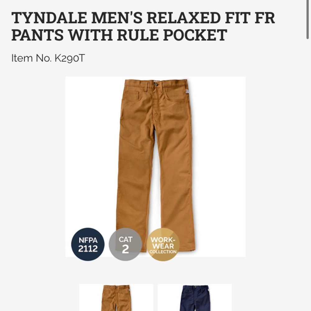 Tyndale FR Men’s Pants - Brand New with Tags 40x32